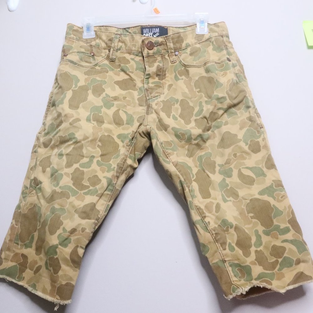 William Rast camo jean shorts